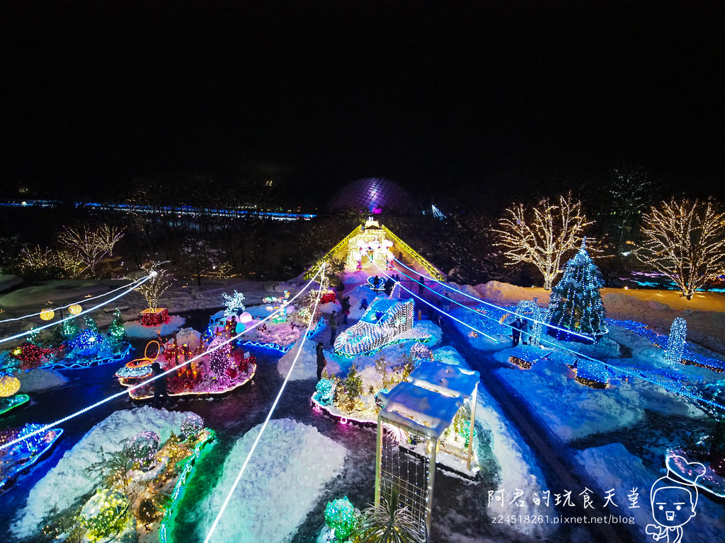 【日本】島根、鳥取十天自由行～來去日本過聖誕&跨年(8)｜鳥取花迴廊 冬季140萬顆LED、花與雪的夢幻奇境